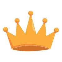 Golden crown representing monarchy and power vector