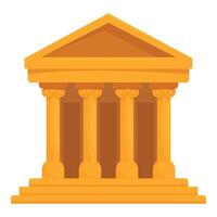 Ancient greek or roman temple building with columns vector