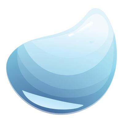 Blue shell showing its natural beauty on white background