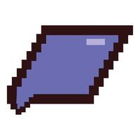 Pixel art cursor pointing up right on white background vector