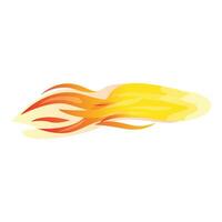 Abstract fire flame moving upwards creating dynamic shape vector