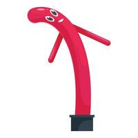 Wacky waving inflatable tube man smiling and dancing in the wind vector