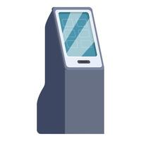 Modern payment terminal processing financial transaction vector
