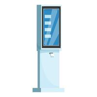 Modern payment terminal accepting contactless payments vector