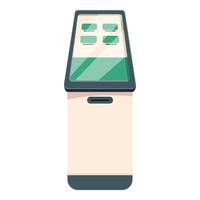 Modern payment terminal accepting contactless payments vector