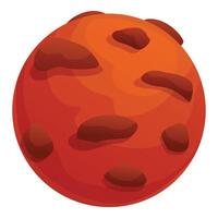 Red planet mars is orbiting in solar system vector