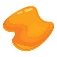 Flowing liquid honey puddle spreading out vector