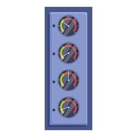 Control panel showing key performance indicators vector