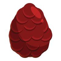 Ripe raspberry showing delicious texture vector