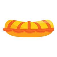 Inflatable yellow and orange raft isolated on white background vector