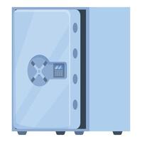 Big opened safe with empty space inside is waiting for money and jewelry vector