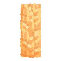 Cereal bar containing oats and nuts providing energy boost vector