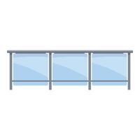 Modern glass balcony providing safety and a touch of elegance vector