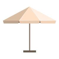 Large beach umbrella providing shade with its wide canopy vector