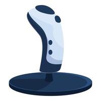Modern gaming joystick standing on a table is ready for playing video games vector