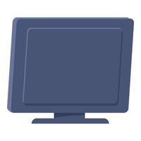 Modern computer monitor standing on a desk vector