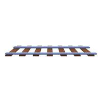 Straight railroad track going on forever on white background vector
