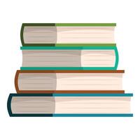 Stack of books forming a pile for education and knowledge vector