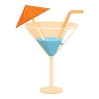 Blue cocktail is waiting to be enjoyed during summer party vector