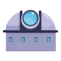 Observatory building exploring cosmos discovering new galaxies vector