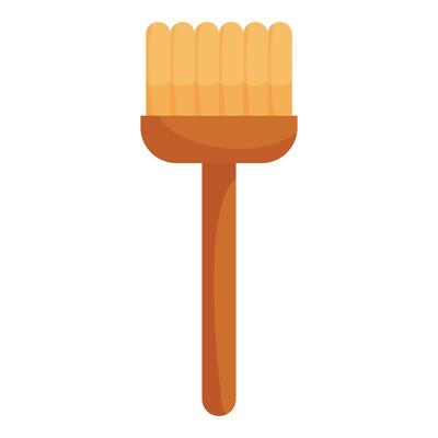 Pastry brush spreading egg wash baking tool with wooden handle