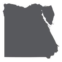 Egypt map. Map of Egypt in grey color vector