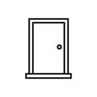 door exit or entry icon vector