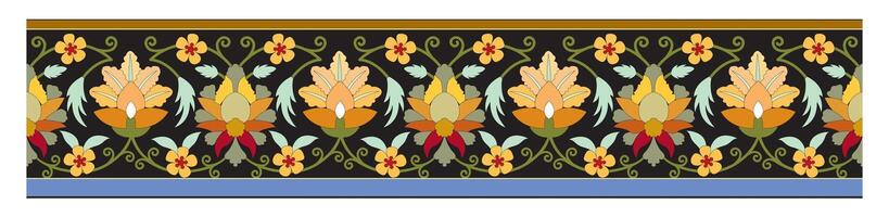 Vintage floral calligraphic floral vignette scroll corners ornamental design elements black and color set isolated illustration vector