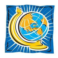 abstract Clip Art of Business Global earth planet map vector