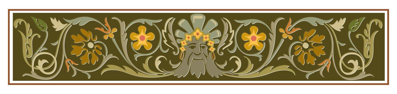Vintage floral calligraphic floral vignette scroll corners ornamental design elements black and color set isolated illustration