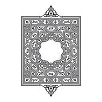 Vintage floral classic calligraphic retro vignette scroll frames ornamental design elements black and color set isolated vector