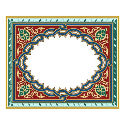 Vintage floral classic calligraphic retro vignette scroll frames ornamental design elements black and color set isolated