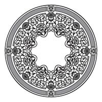 Vintage floral classic calligraphic retro vignette scroll frames ornamental design elements black and color set isolated vector
