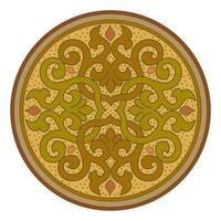 Vintage floral calligraphic floral vignette scroll corners ornamental design elements black and color set isolated illustration vector