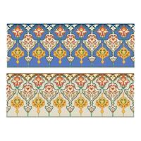 Vintage floral calligraphic floral vignette scroll corners ornamental design elements black and color set isolated illustration vector