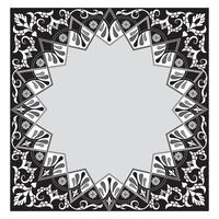 Vintage floral classic calligraphic retro vignette scroll frames ornamental design elements black and color set isolated vector