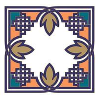 Vintage floral classic calligraphic retro vignette scroll frames ornamental design elements black and color set isolated vector