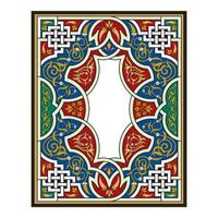 Vintage floral classic calligraphic retro vignette scroll frames ornamental design elements black and color set isolated vector