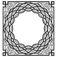 Vintage floral classic calligraphic retro vignette scroll frames ornamental design elements black and color set isolated vector