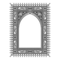 Vintage floral classic calligraphic retro vignette scroll frames ornamental design elements black and color set isolated vector