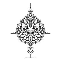 Vintage floral calligraphic floral vignette scroll corners ornamental design elements black and color set isolated illustration vector