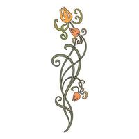 Line art frames and scroll elements. Floral linear border design elements. Flourishes Calligraphic ornaments. elements for wedding or Valentine day cards, invitation, flayer etc. vector