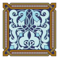Vintage floral calligraphic floral vignette scroll corners ornamental design elements black and color set isolated illustration vector