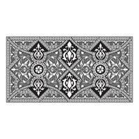 Vintage floral calligraphic floral vignette scroll corners ornamental design elements black and color set isolated illustration vector