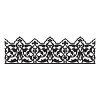 Vintage floral calligraphic floral vignette scroll corners ornamental design elements black and color set isolated illustration vector