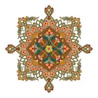 Vintage floral calligraphic floral vignette scroll corners ornamental design elements black and color set isolated illustration vector