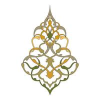 Vintage floral calligraphic floral vignette scroll corners ornamental design elements black and color set isolated illustration vector