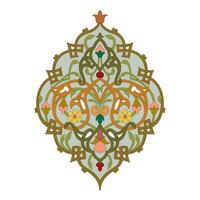 Vintage floral calligraphic floral vignette scroll corners ornamental design elements black and color set isolated illustration vector