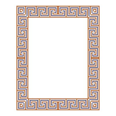Vintage traditional realistic black and color frames set on white background isolated illustration
