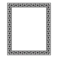 Vintage traditional realistic black and color frames set on white background isolated illustration vector